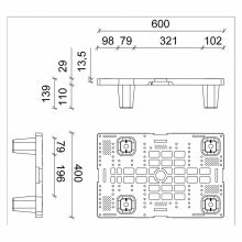 EUR Raklap, 60x40 cm