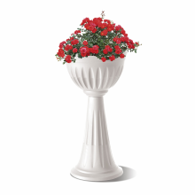 Ghiveci cu picior inalt, Alba