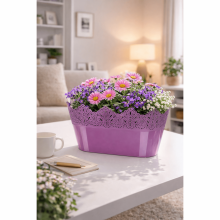 Jardiniera dantelata, Koronka