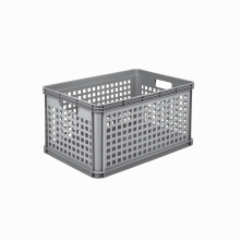 Robert lyukasztott falú láda, 64 literes, szürke