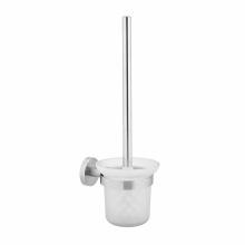 WC kefe, fali tartóval, üveg