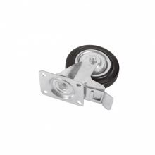 Gumi kerék, fékkel, 160 mm