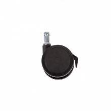 Roata cu frana si tija, nylon, diametru 50 mm Roata cu frana si tija, nylon, diametru 50 mm