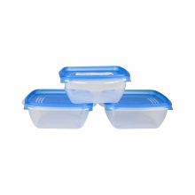 Thin Wall ételtároló doboz készlet, négyzet alakú, 800 ml, 3 db