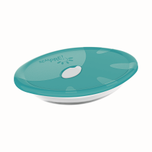 Sempre üvegtál, műanyag fedéllel, ovális, 1,6 liter