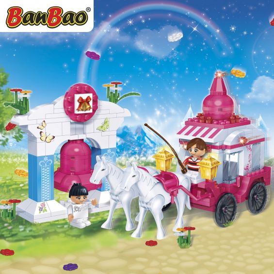 Set constructie Caleasca cu cai, Banbao