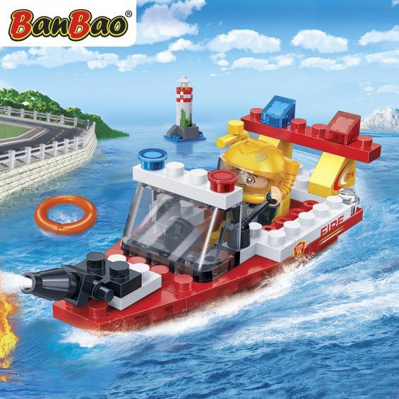 Set constructie Barca interventie pompieri, Banbao