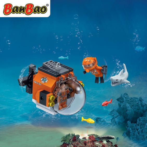 Set constructie Duncans's Treasure mini submarin, Banbao