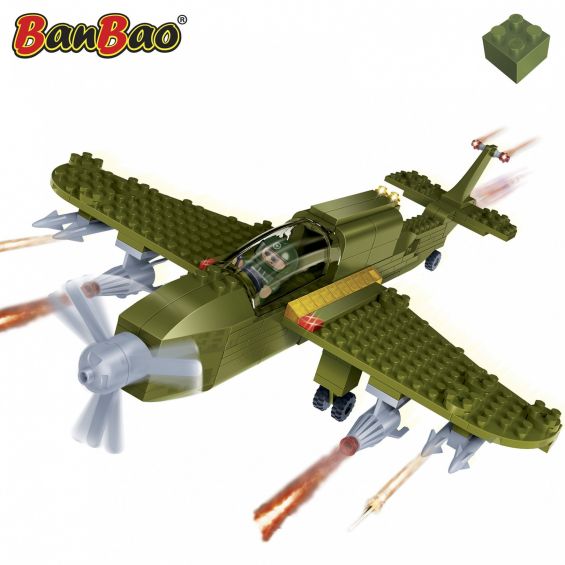 Set constructie Avion militar mic, Banbao