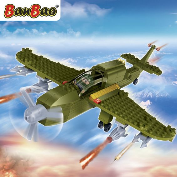 Set constructie Avion militar mic, Banbao