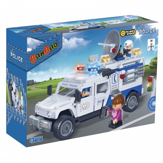 Set constructie Camion politie, Banbao