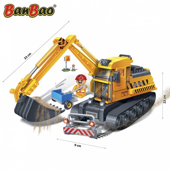 Set constructie Excavator mare, Banbao