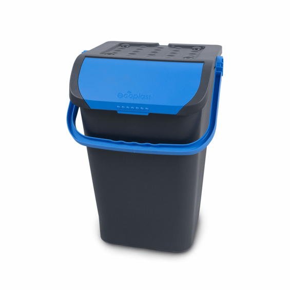 Eco egymásra helyezhető szemetes fedéllel és fogantyúval, 40 liter