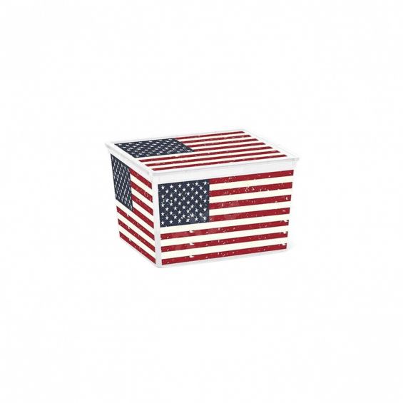 Cutie depozitare, 27 litri, C Box Cube, American Flag