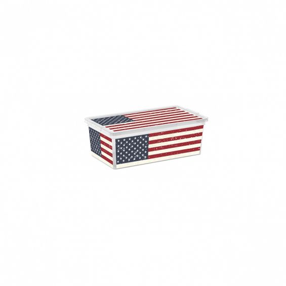 Cutie depozitare, 6 litri, C Box, American Flag XS