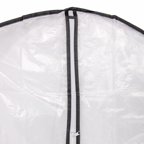 Husa protectie haine, cu fermoar, 137x60 cm