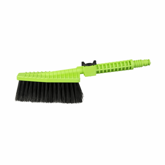 Perie auto, mâner plastic, robinet, racord furtun, Avia