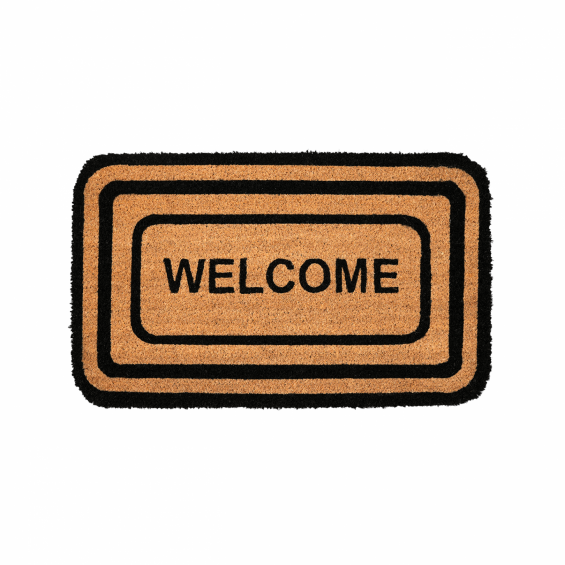 Welcome Classic festett kókusz lábtörlő, 75x45 cm