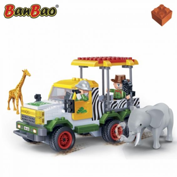 Set constructie Safari, masina de teren, Banbao