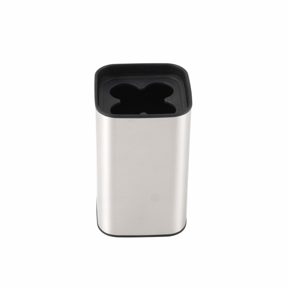 Fürdőszobai szett, 3 darabos, szögletes, inox