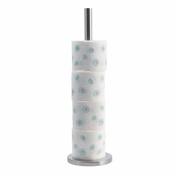 WC papír tartó, inox, 50 cm-es magasság