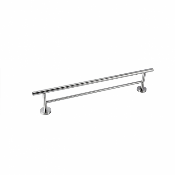 Suport pentru prosop, bara dubla, montare pe perete, inox satinat, 60 cm
