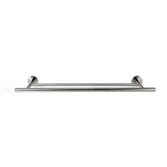 Suport pentru prosop, bara dubla, montare pe perete, inox satinat, 60 cm
