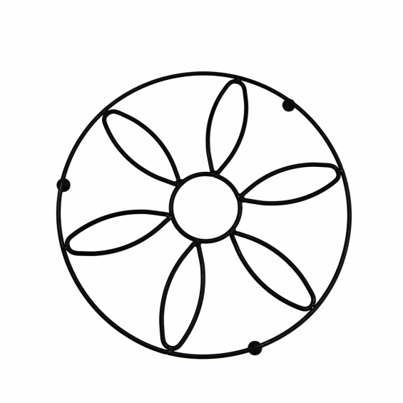 Suport termic pentru oale, diametru 20 cm, Flower